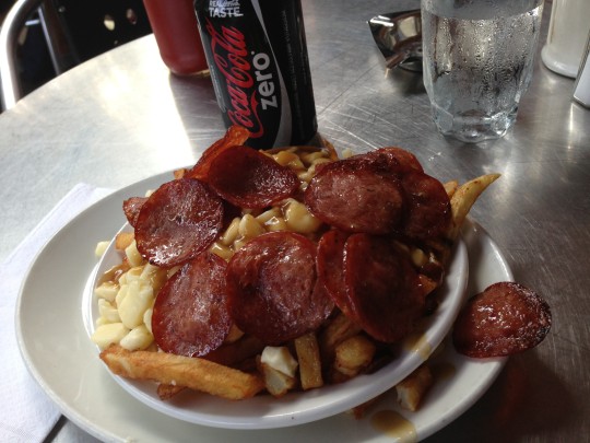 Poutine (with pepperoni) 